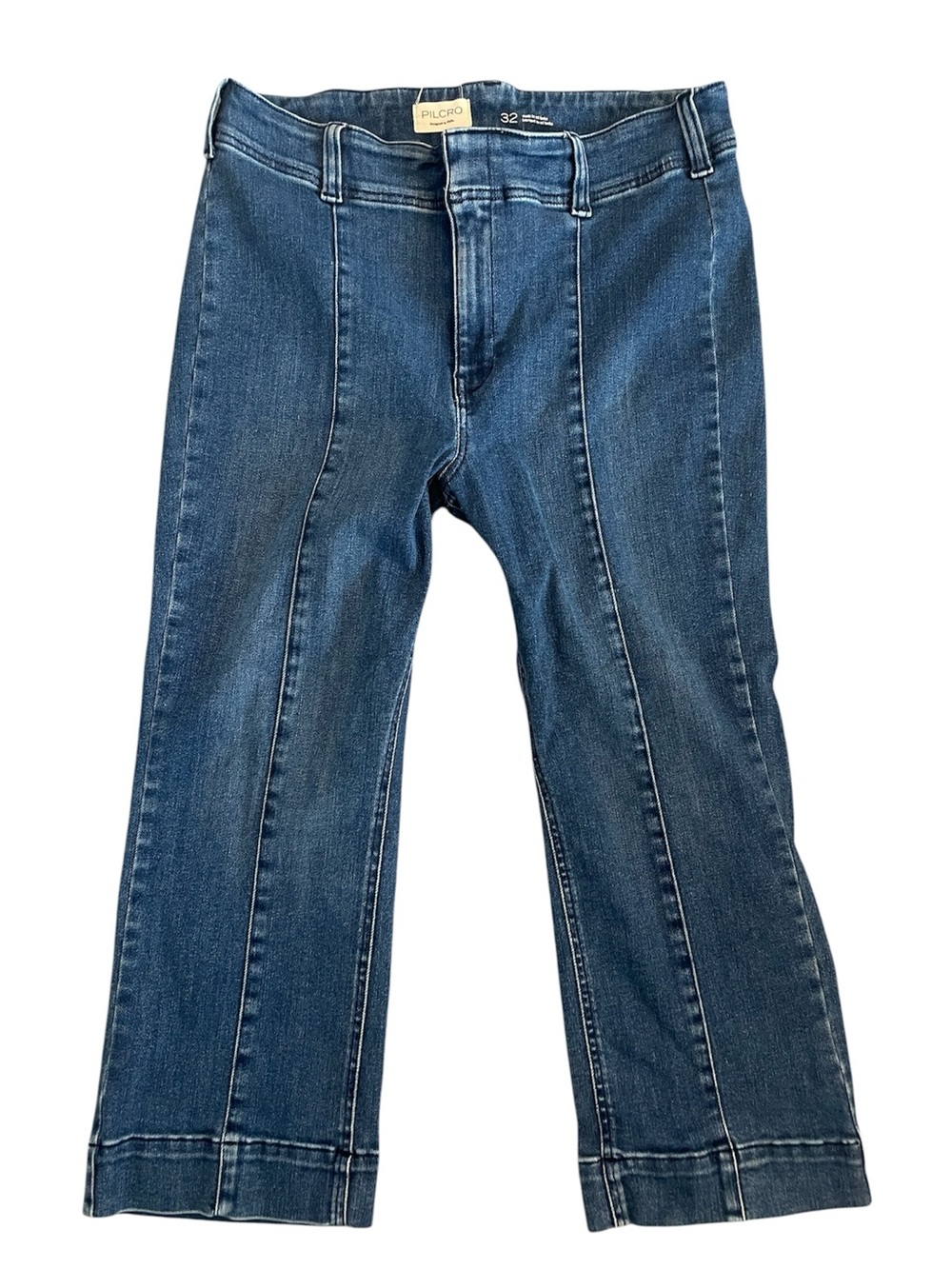 PILCRO Wide Leg Cropped Jeans